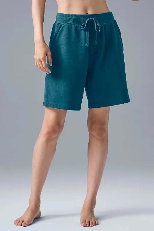 Solid Color Women Shorts in Bright Hues for a Bold StatementChill Short - Oceanic Teal Solid Color Women Shorts in Bright Hues for a Bold StatementChill Short - Oceanic Teal
