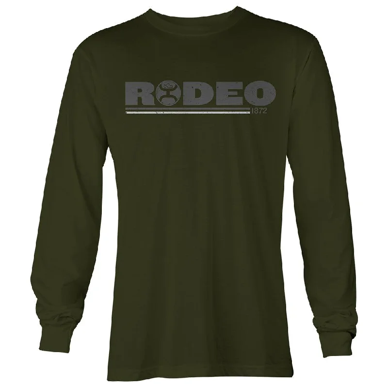 Plus Size Women T Shirt for a Comfortable and Flattering FitRodeo Long Sleeve - Olive Plus Size Women T Shirt for a Comfortable and Flattering FitRodeo Long Sleeve - Olive