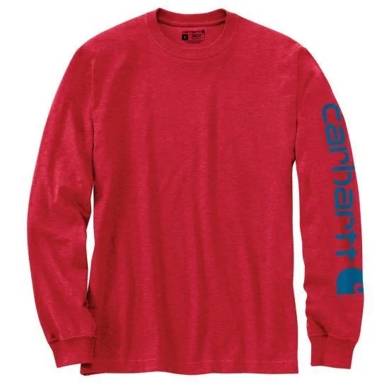 Tie - Dye Women T Shirt with a Bohemian VibeK231 - Loose fit heavyweight long-sleeve logo sleeve graphic t-shirt - Fire Red Heather/Marine Blue Tie - Dye Women T Shirt with a Bohemian VibeK231 - Loose fit heavyweight long-sleeve logo sleeve graphic t-shirt - Fire Red Heather/Marine Blue