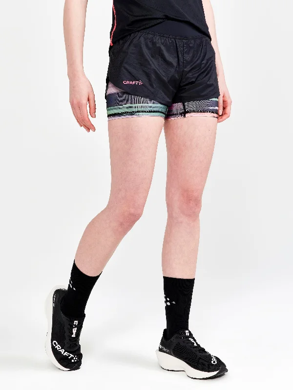 Stretchable Women Shorts for Maximum MobilityWomen's CTM Distance 2in1 Running Shorts Stretchable Women Shorts for Maximum MobilityWomen's CTM Distance 2in1 Running Shorts