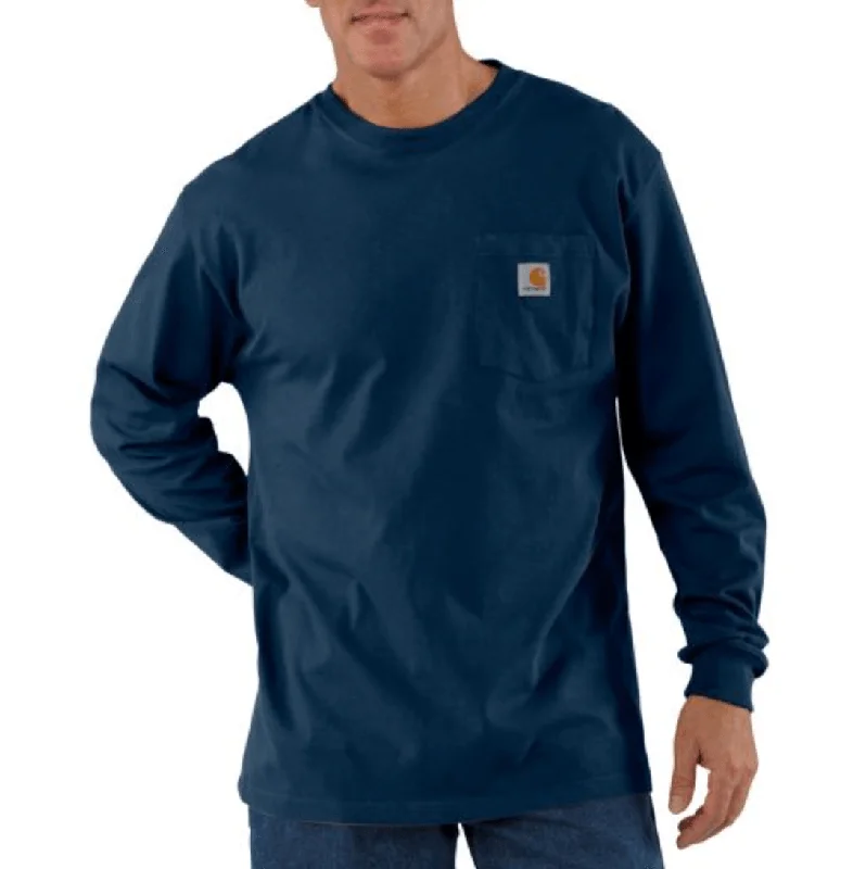 V - Neck Women T Shirt to Enhance the NecklineK128 - Loose fit heavyweight long-sleeve pocket Henley t-shirt - Navy V - Neck Women T Shirt to Enhance the NecklineK128 - Loose fit heavyweight long-sleeve pocket Henley t-shirt - Navy