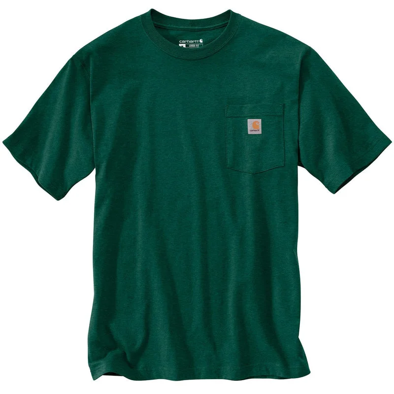 Pocketed Women T Shirt for Added FunctionalityK87 - Loose Fit Heavyweight Pocket Tee, North Woods Heather Pocketed Women T Shirt for Added FunctionalityK87 - Loose Fit Heavyweight Pocket Tee, North Woods Heather