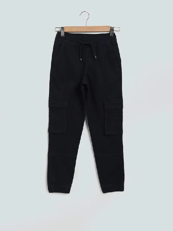 Patterned Geometric Women Shorts for a Modern AppealY&F Kids Navy Solid Joggers
