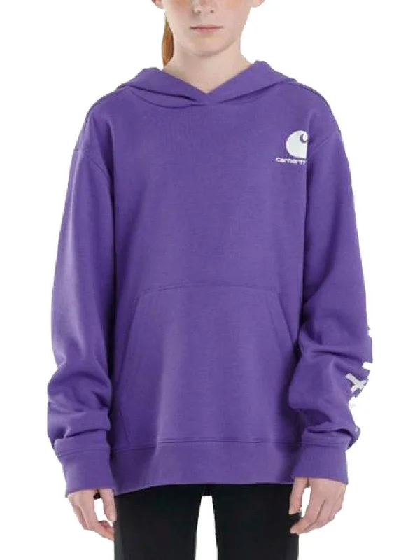 Sleeveless Women T Shirt for Summer ComfortYouth Logo Graphic Hoodie - Violet